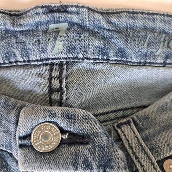 7 For All Mankind A Pocket Jeans Size 28 Low Rise Flare - Picture 4 of 8